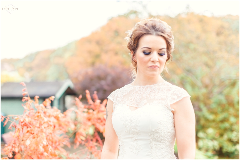 Portrait of a bride in North Wales