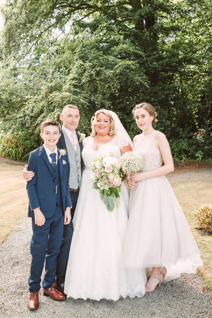 Statham Lodge wedding, Family portrait, Warrington wedding photographer, traditional bride